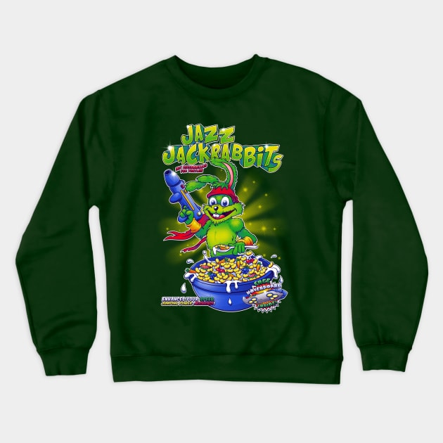 Jazz JackrabBITS Crewneck Sweatshirt by crula